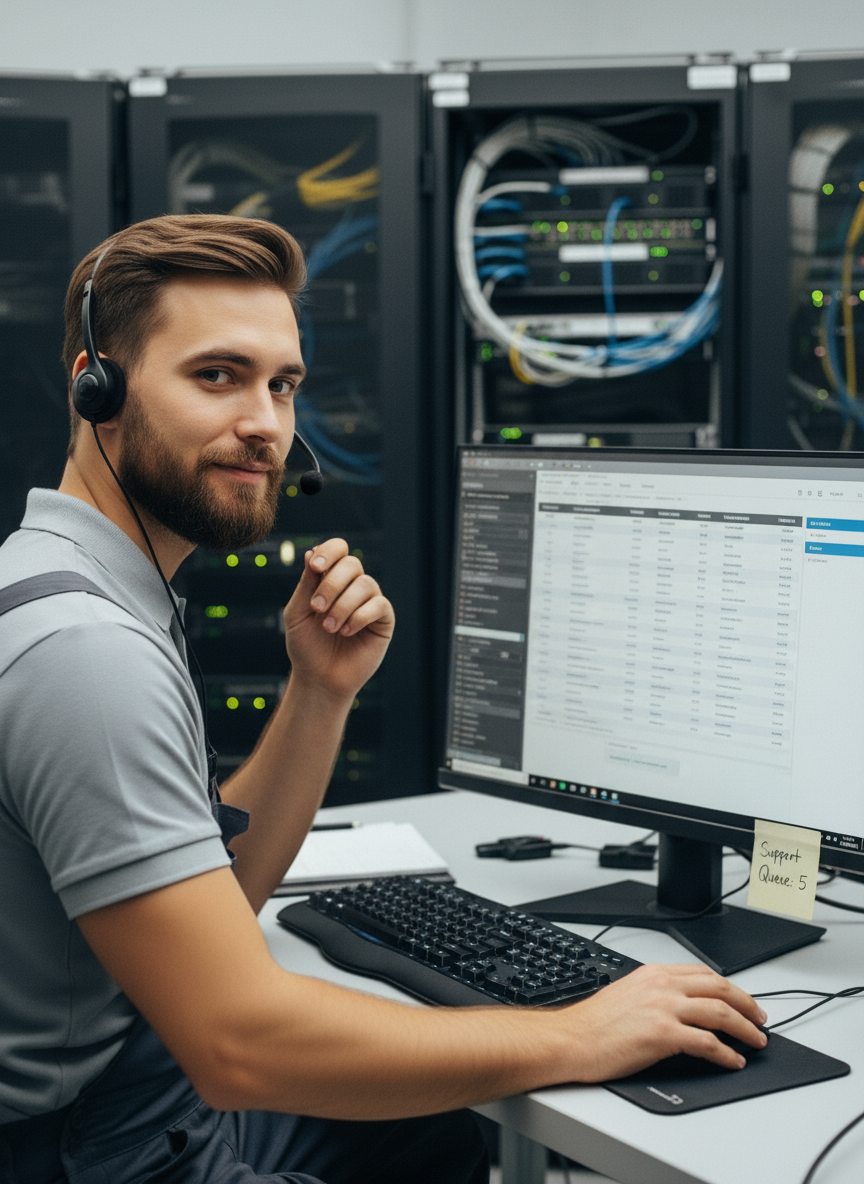 Дата-центр NordicCloud в Европе с рядами серверов AMD Ryzen